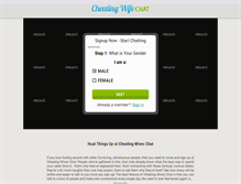 Tablet Screenshot of cheatingwifechat.com